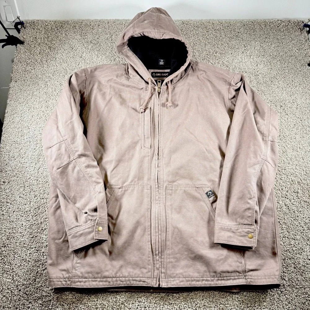 Vintage Dri Duck Crossfire Jacket Mens 3XL Canvas Heavyweight Thermal Lined Work